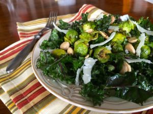 Kale and Brussels Sprouts Salad | pkway