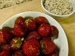 Strawberries & Sunflower Seeds