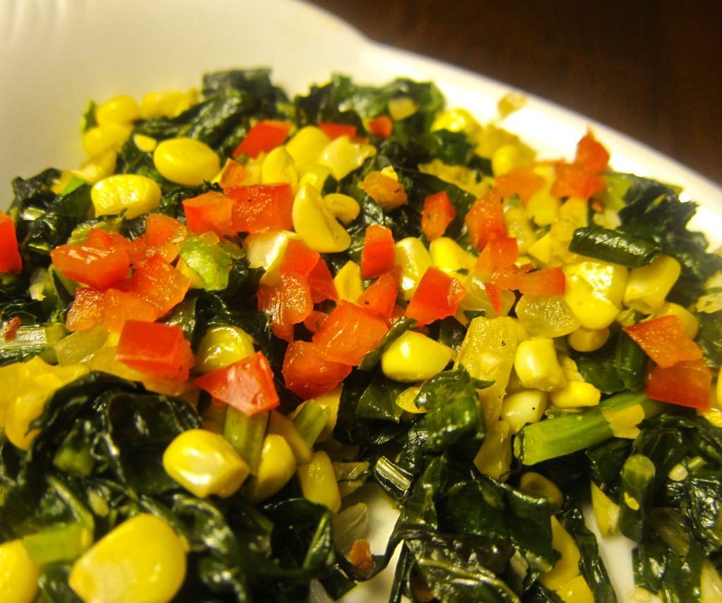 Corn and kale| pkway