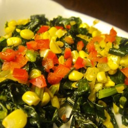 Spicy Kale and Corn Sauté: Side or Starter, It’s Up to You
