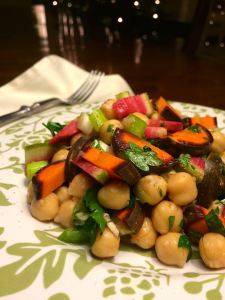 Chopped Salad with Chick Peas