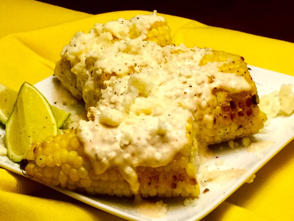 Mexican Corn with Aioli and Cotija