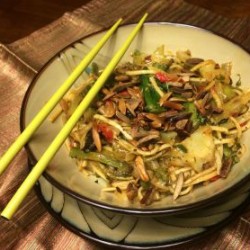 Chinese Stir Fry with Szechuan Sauce and Soba Noodles