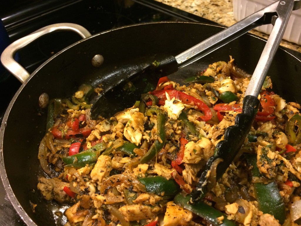 Sizzling Fish Fajitas