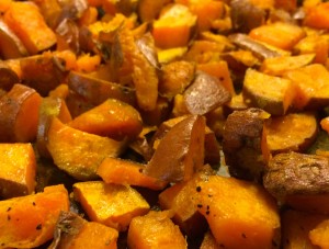 Roasted Sweet Potatoes Close-up