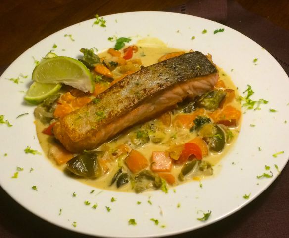 Salmon Green Curry | #pkway