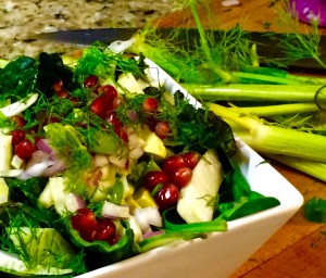 Pomegranate and Fennel Salad | #pkway