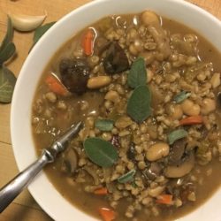 Hearty Winter Stew with Mushrooms, Barley, and White Beans (Recipe)